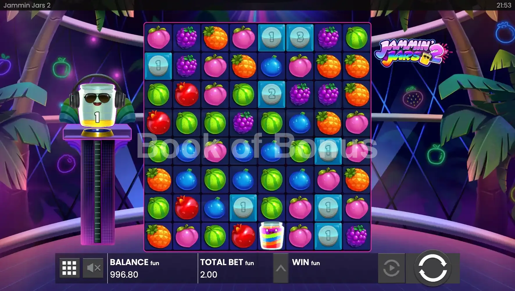 Jammin' Jars 2 par Push Gaming - base game 2