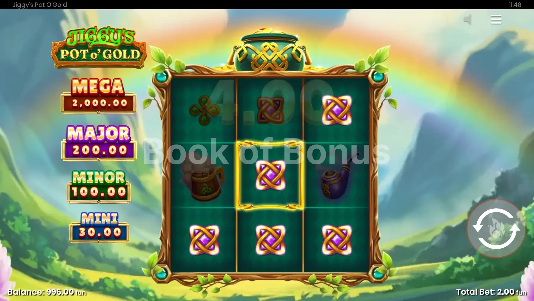 Jiggy’s Pot O’Gold par Push Gaming - base game 2