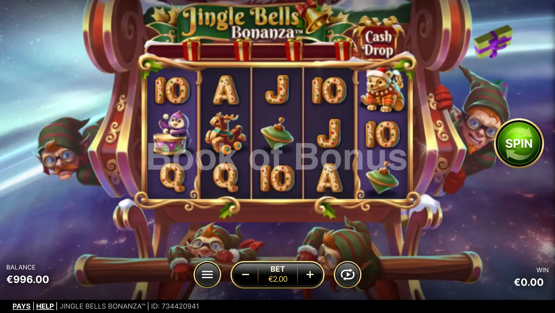 Jingle Bells Bonanza par NetEnt - base game 2