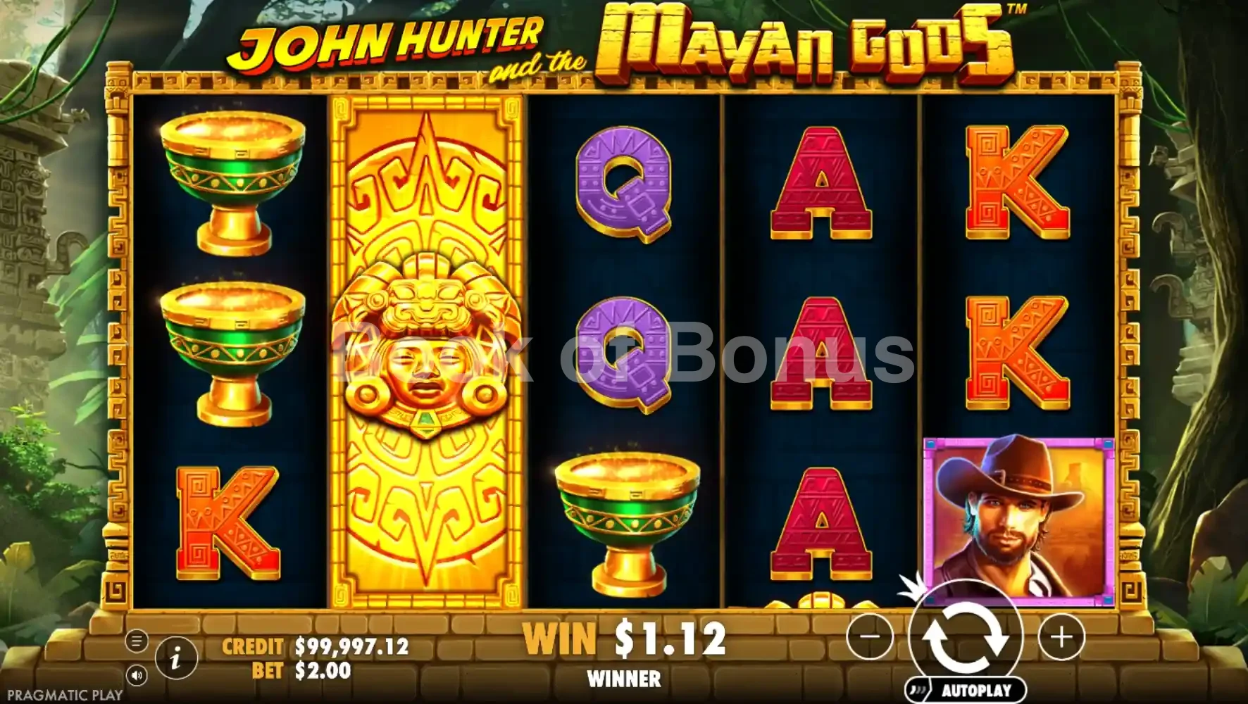 John Hunter and the Mayan Gods par Pragmatic Play - base game 2