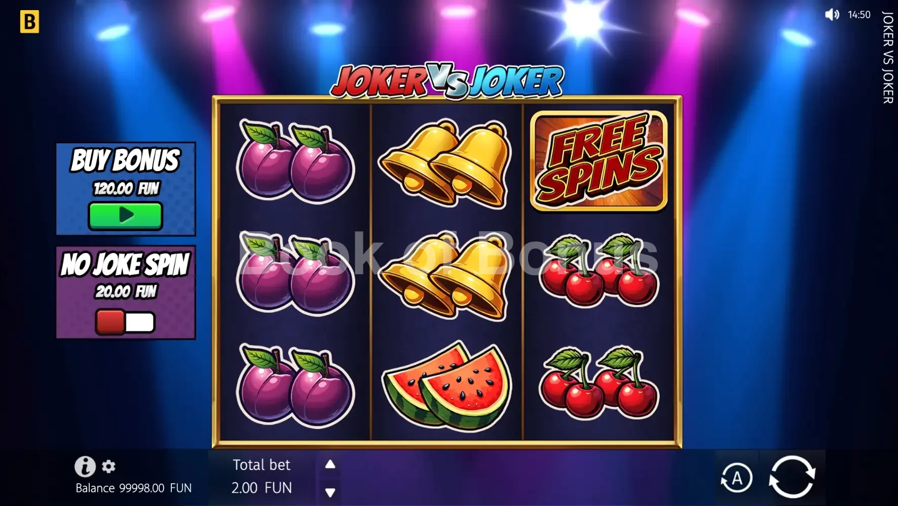 Joker Vs Joker par BGaming - jeu de base et disposition des rouleaux