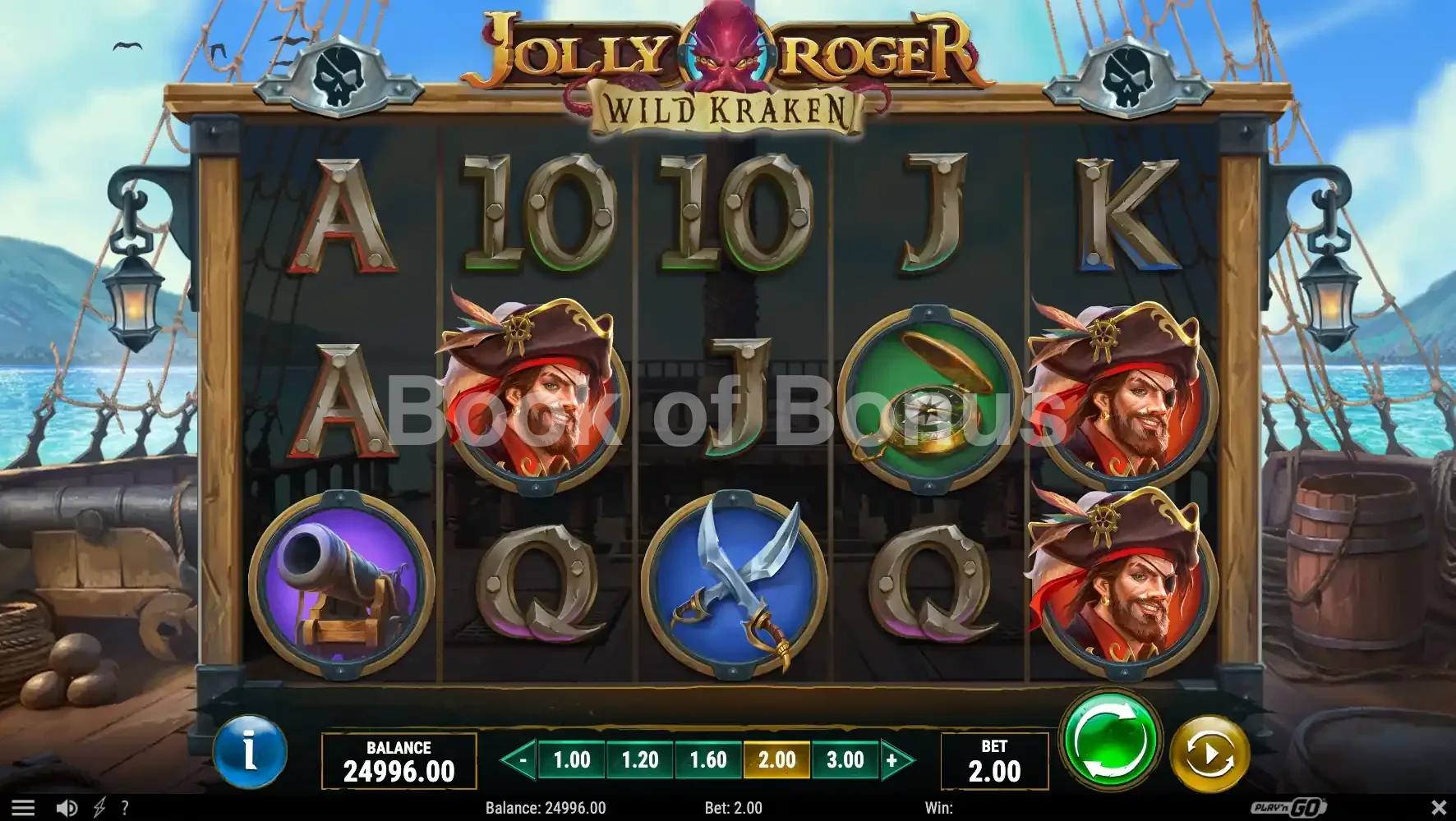 Jolly Roger Wild Kraken par Play'n GO - base game 2