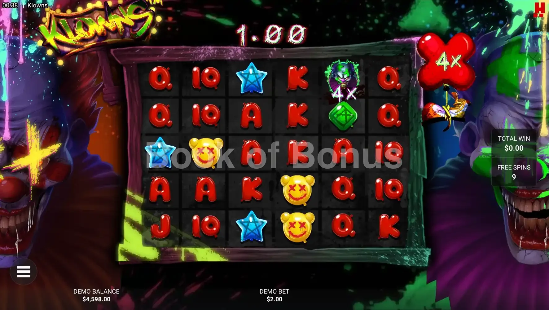 Klowns par Hacksaw Gaming - tours gratuits