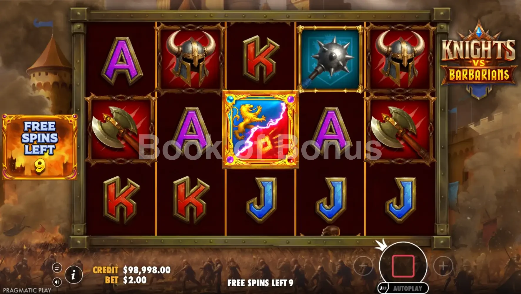 Knights vs Barbarians par Pragmatic Play - tours gratuits