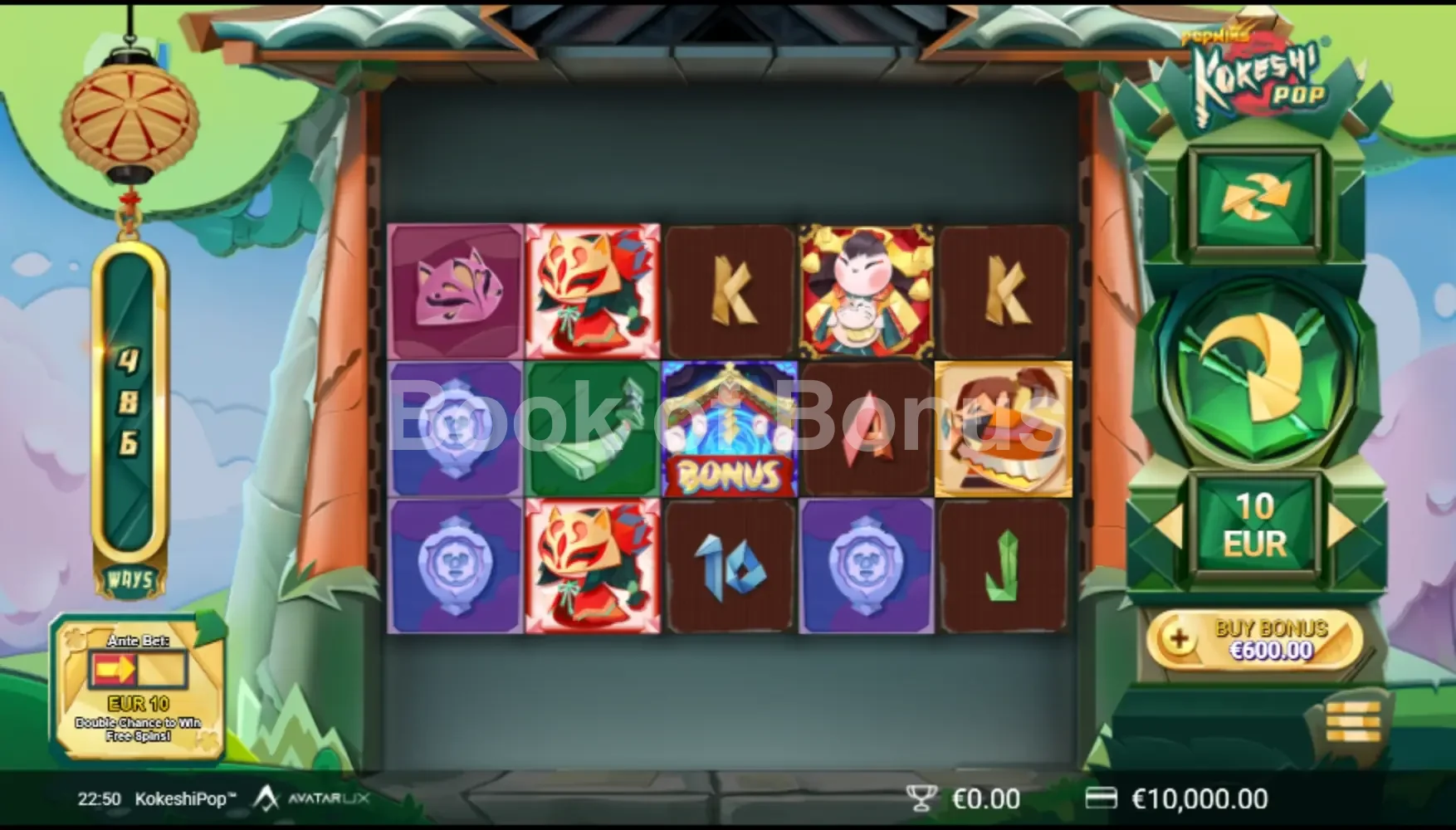 KokeshiPop par Avatar UX - jeu de base et disposition des rouleaux