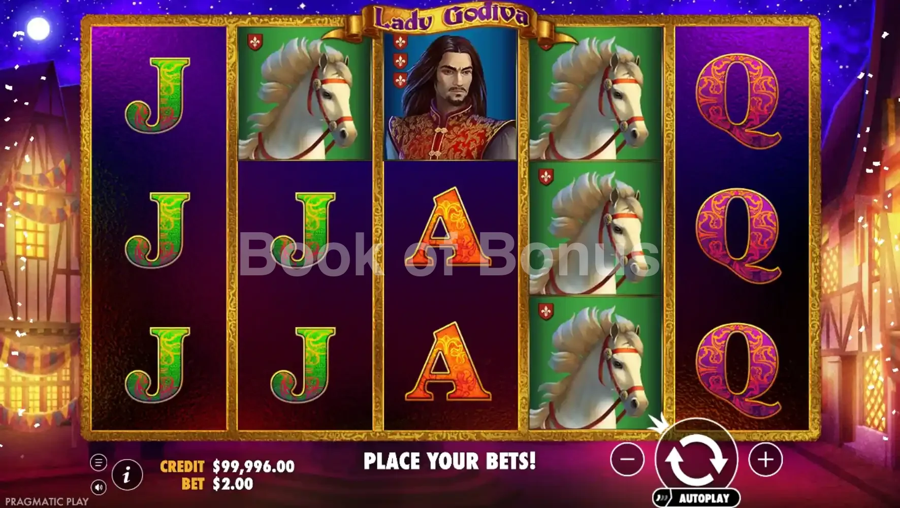 Lady Godiva par Pragmatic Play - base game 2