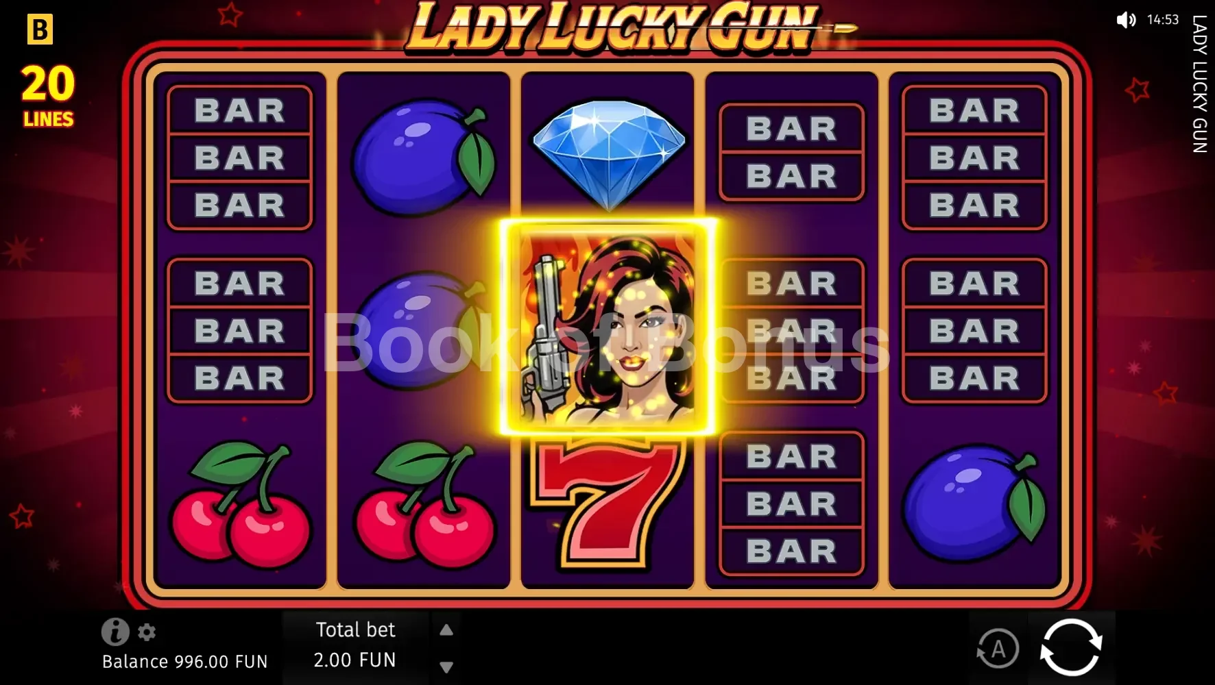 Lady Lucky Gun par BGaming - base game 2