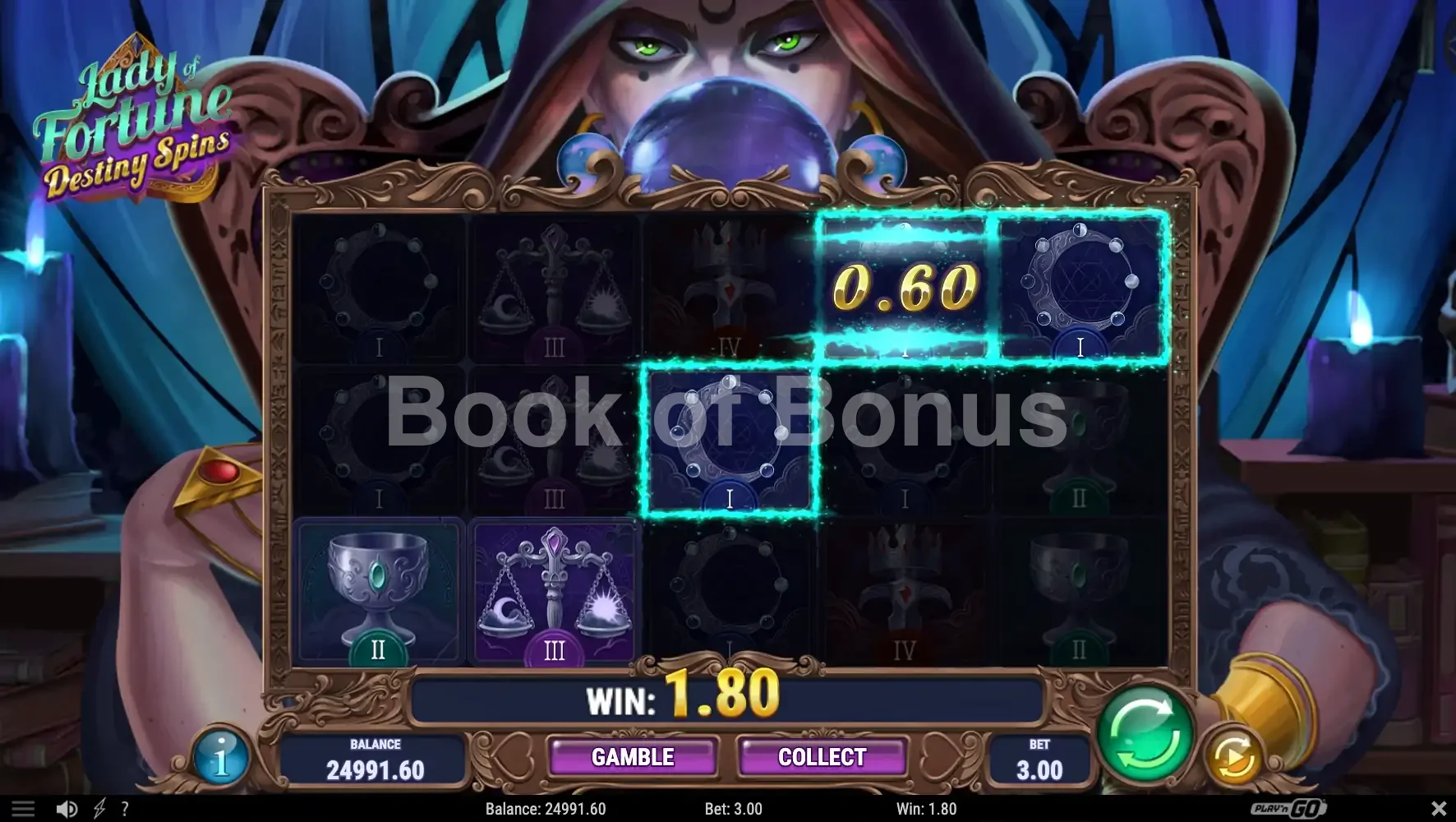 Lady of Fortune Destiny Spins par Play'n GO - base game 2