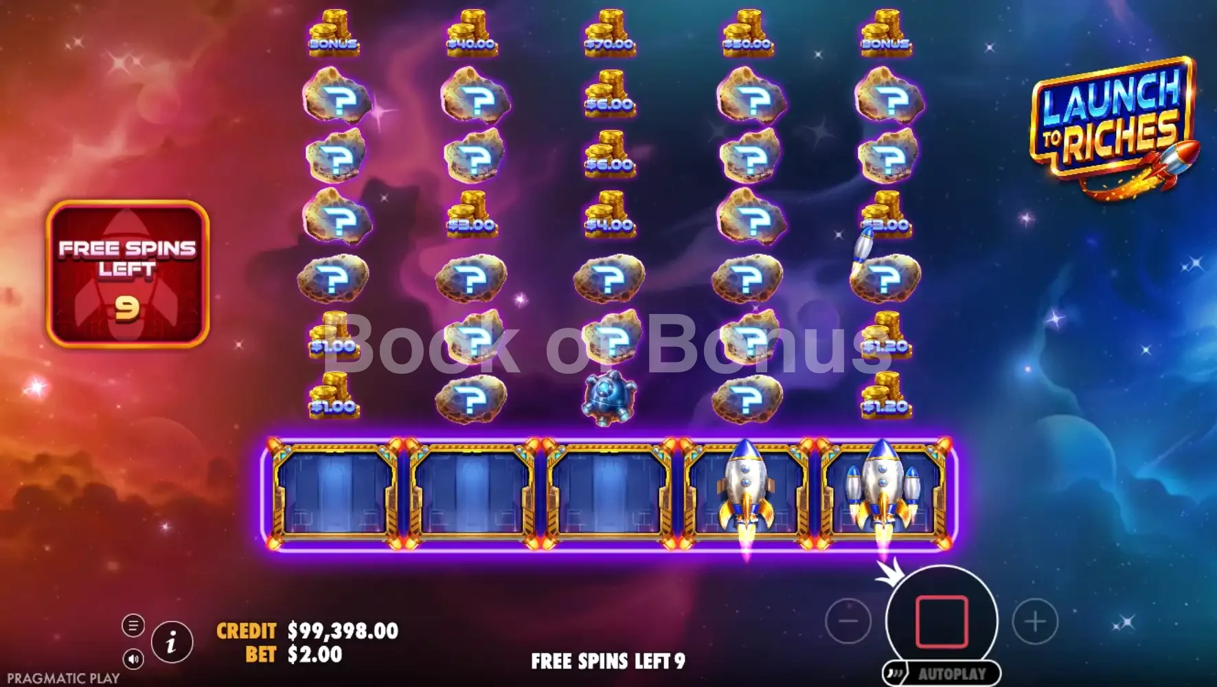Launch to Riches par Pragmatic Play - tours gratuits