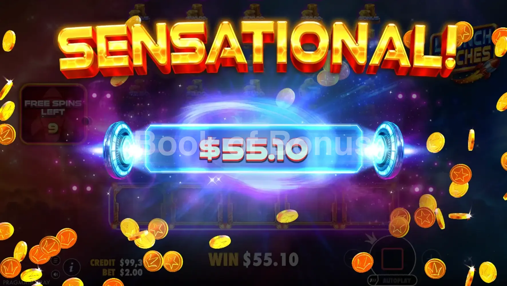 Launch to Riches par Pragmatic Play - gros gain