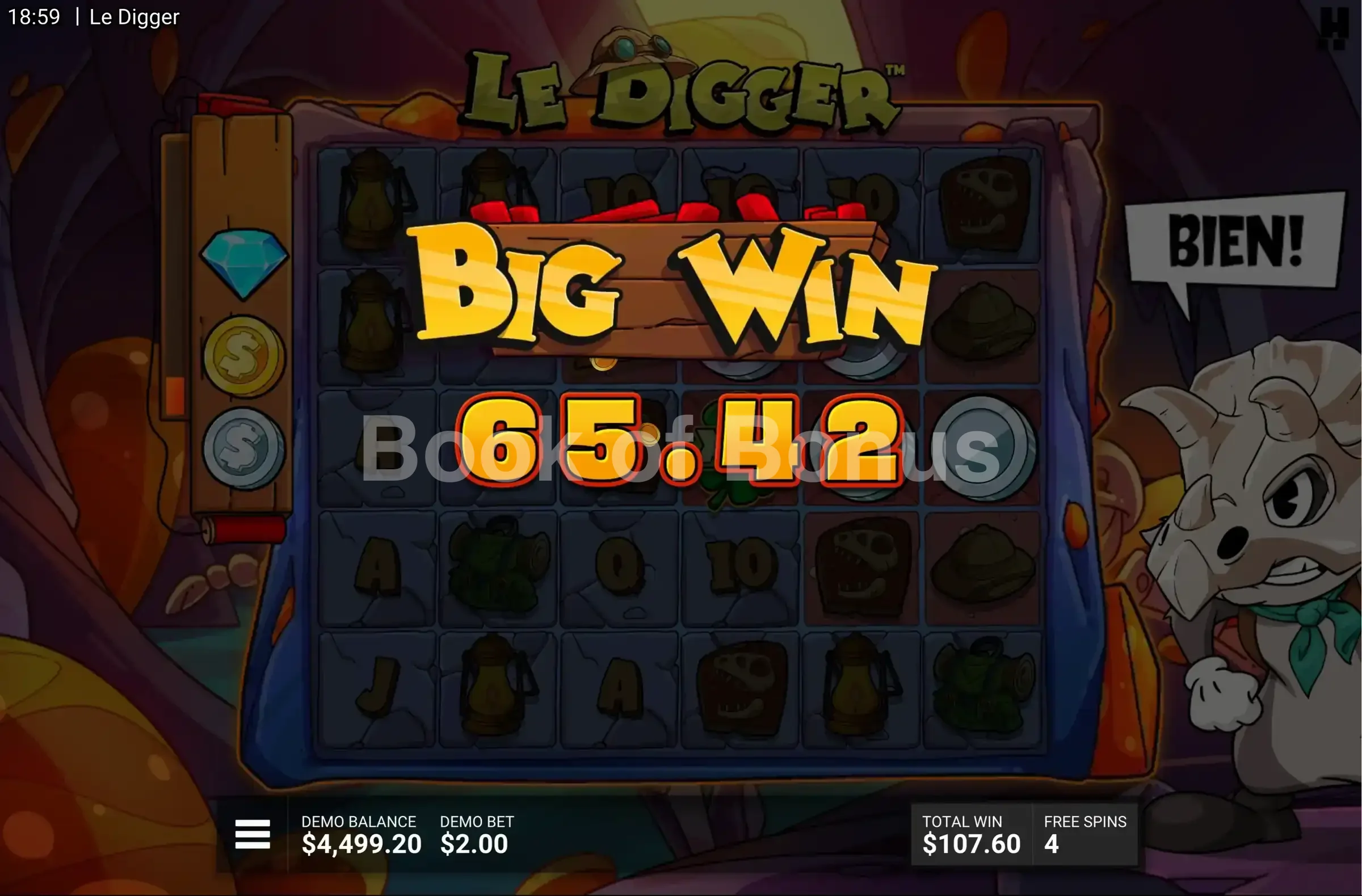Gros gain sur Le Digger
