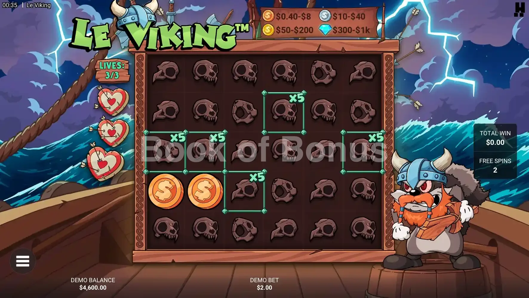 Le Viking par Hacksaw Gaming - tours gratuits