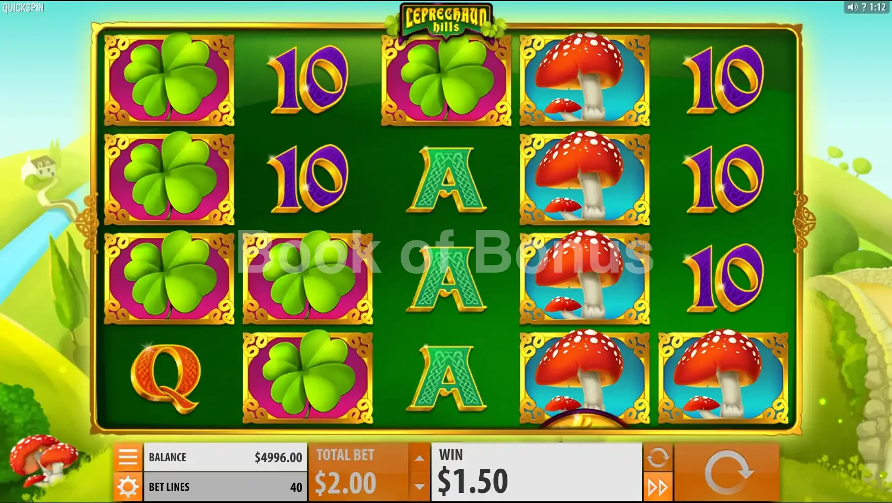 Leprechaun Hills par Quickspin - base game 2