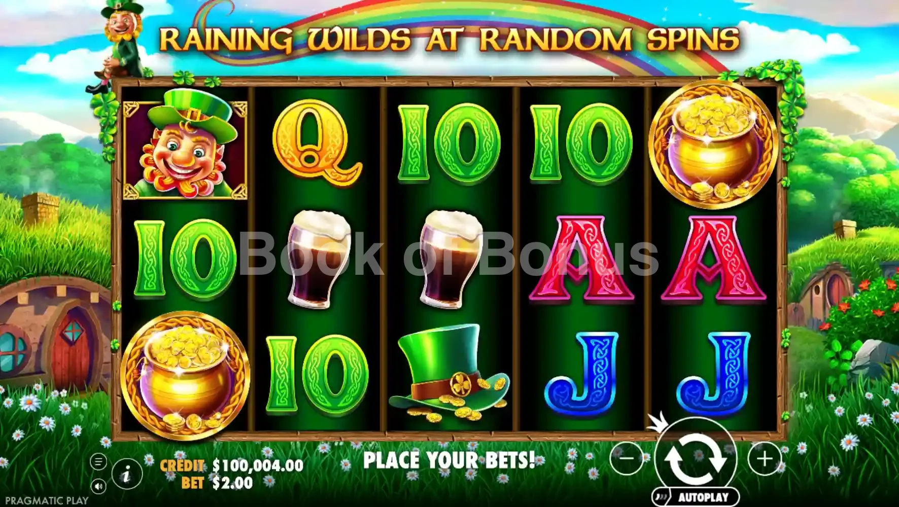 Leprechaun Song par Pragmatic Play - jeu de base et disposition des rouleaux