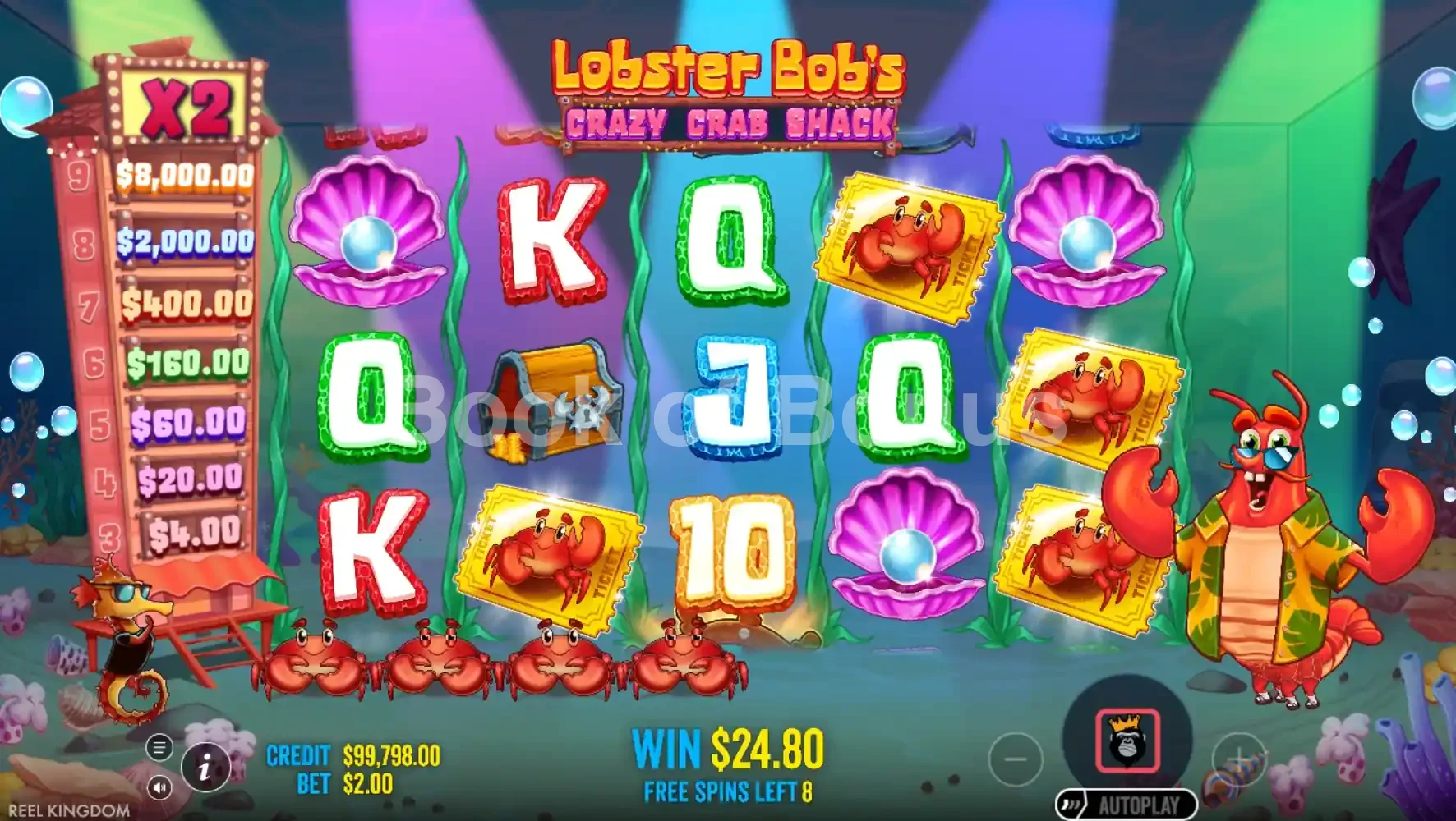 Lobster Bob's Crazy Crab Shack par Pragmatic Play - tours gratuits