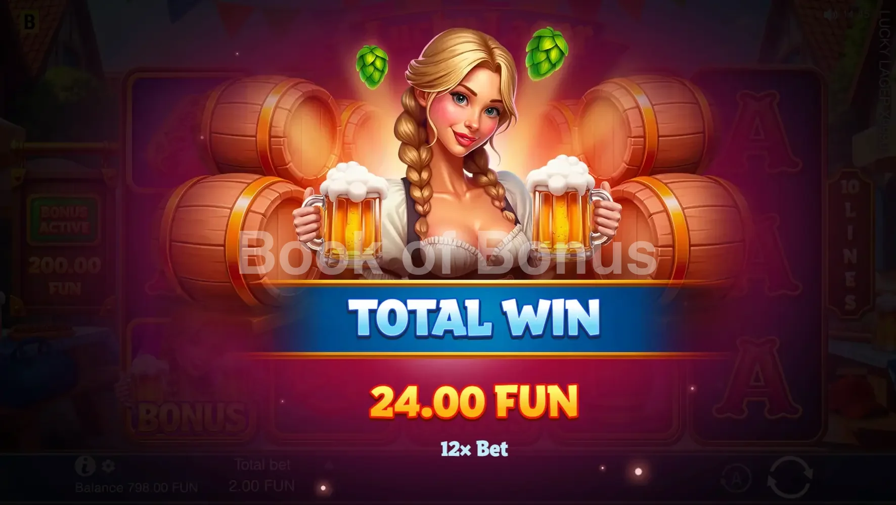 Lucky Lager X9990 par BGaming - gros gain