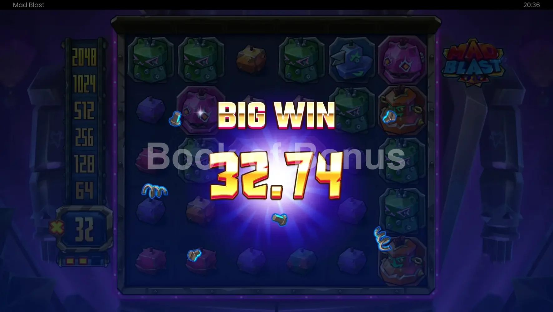 Gros gain sur Mad Blast