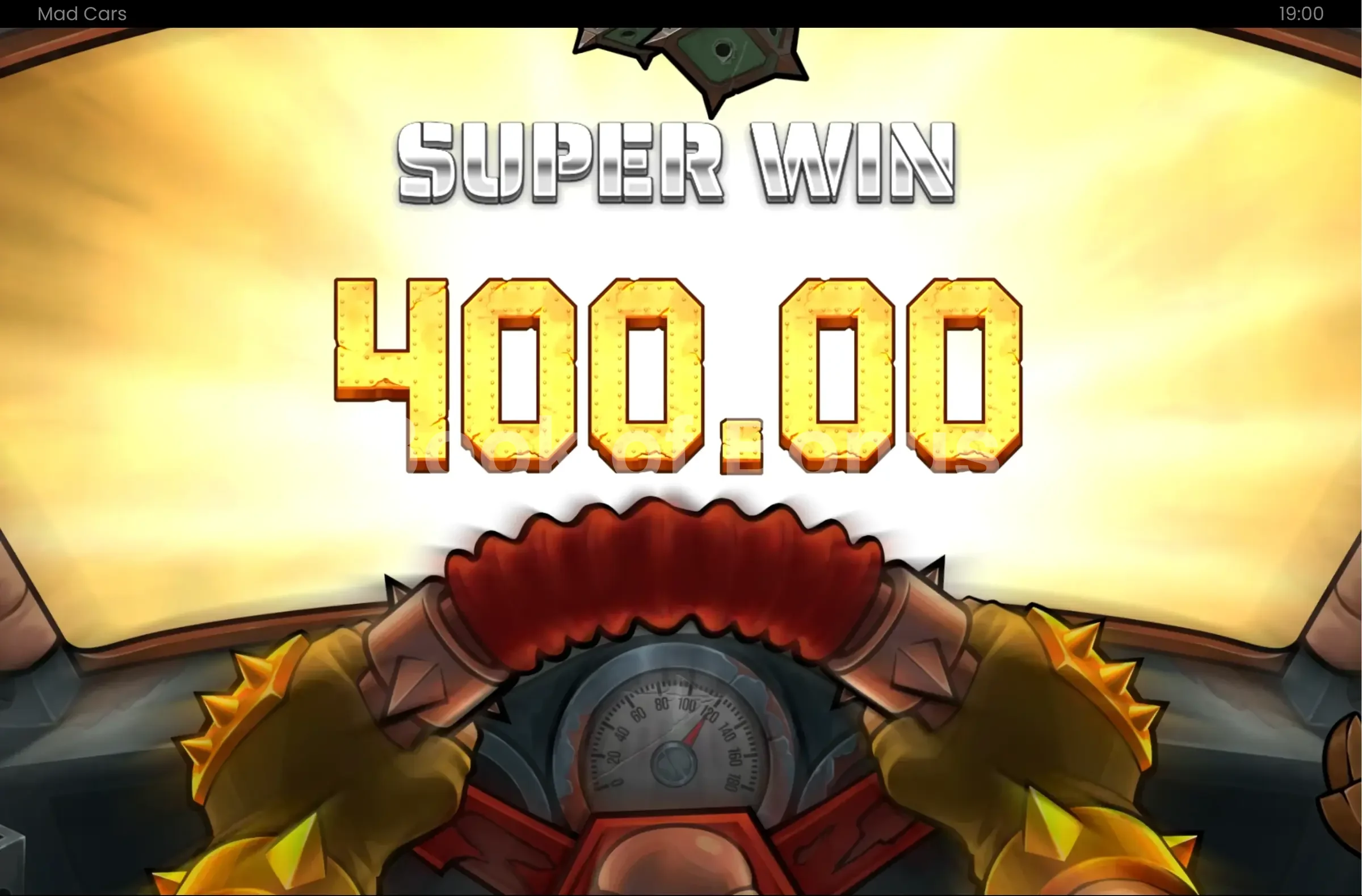Gros gain Mad Cars en jeu