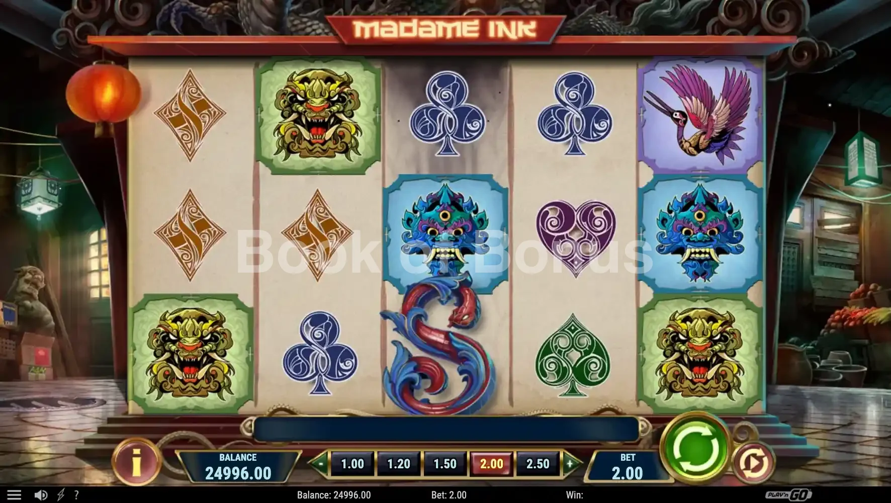 Madame Ink par Play'n GO - base game 2