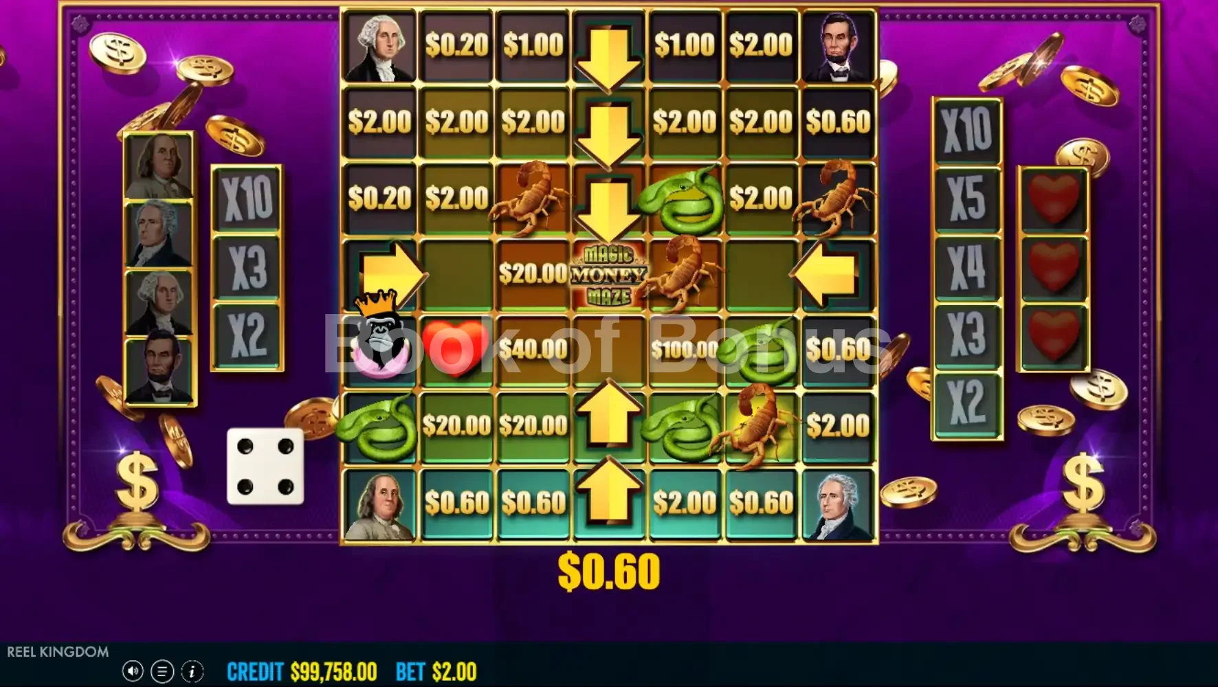 Magic Money Maze par Reel Kingdom - tours gratuits