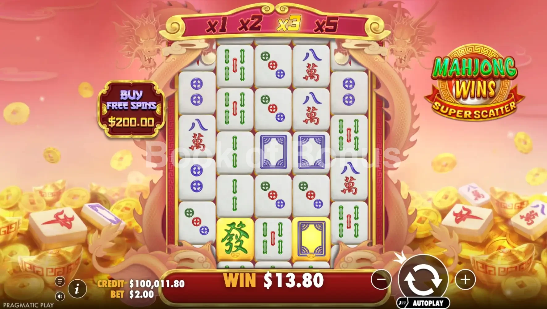 Jeu de base Mahjong Wins Super Scatter