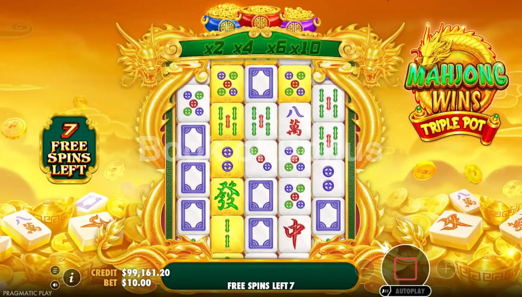 Mahjong Wins Triple Pot par Pragmatic Play - tours gratuits