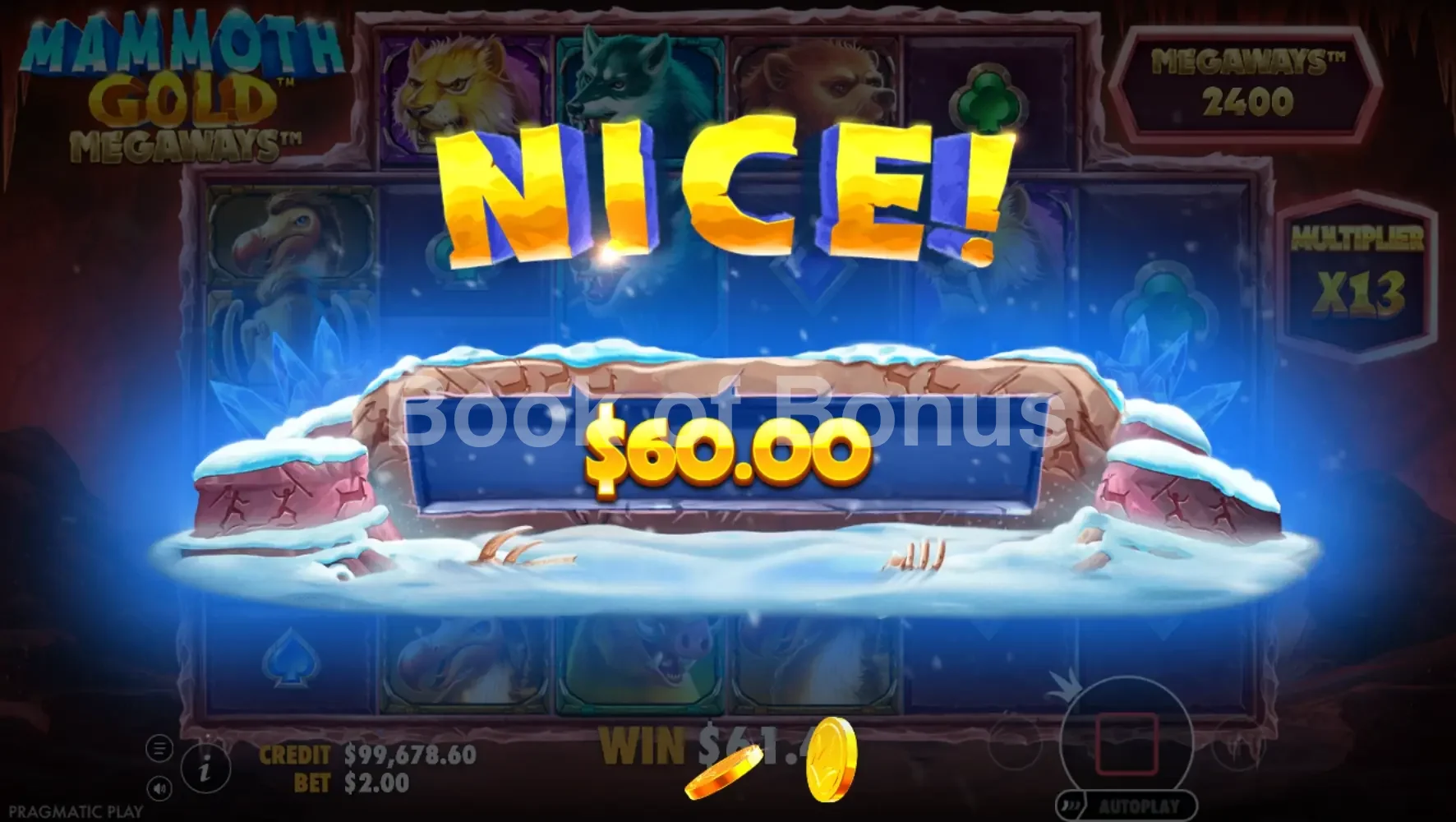 Grand gain Mammoth Gold Megaways