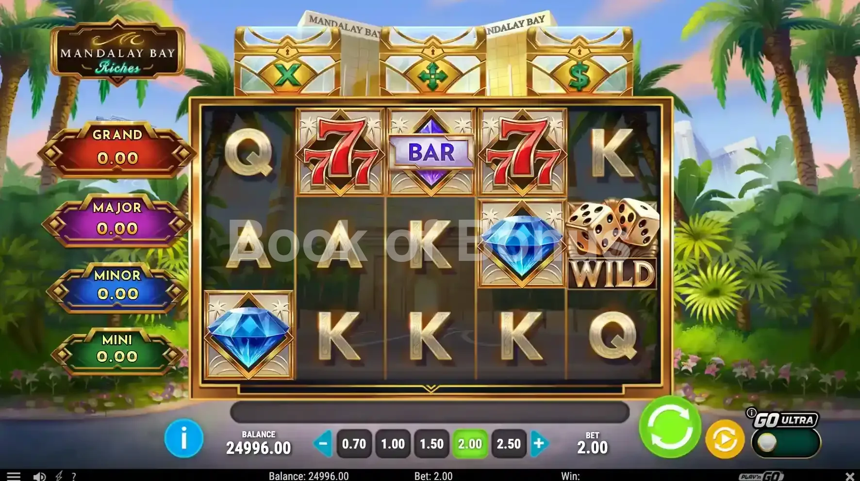 Mandalay Bay Riches par Play'n GO - base game 2