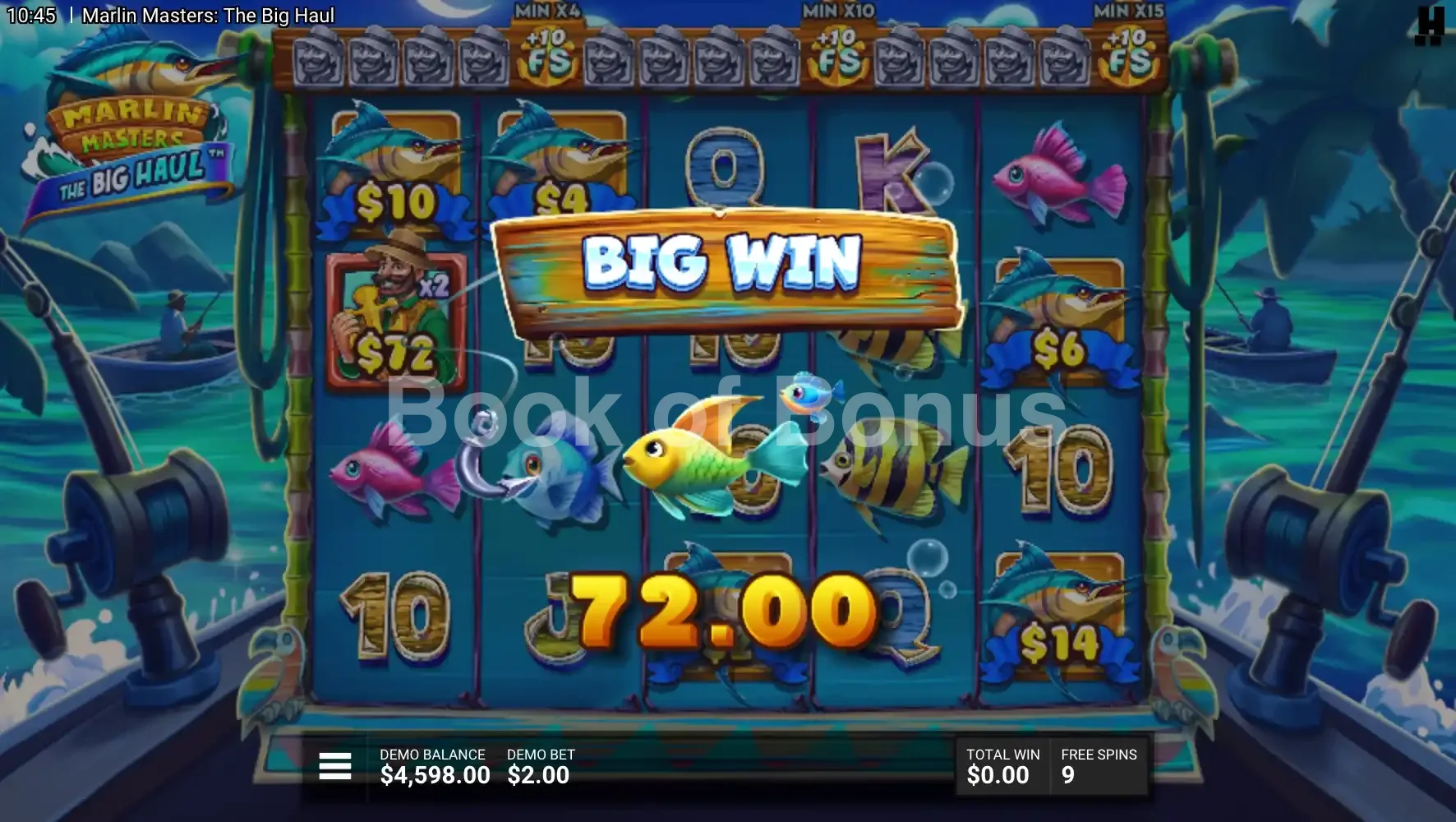 Marlin Masters The Big Haul par Hacksaw Gaming - gros gain