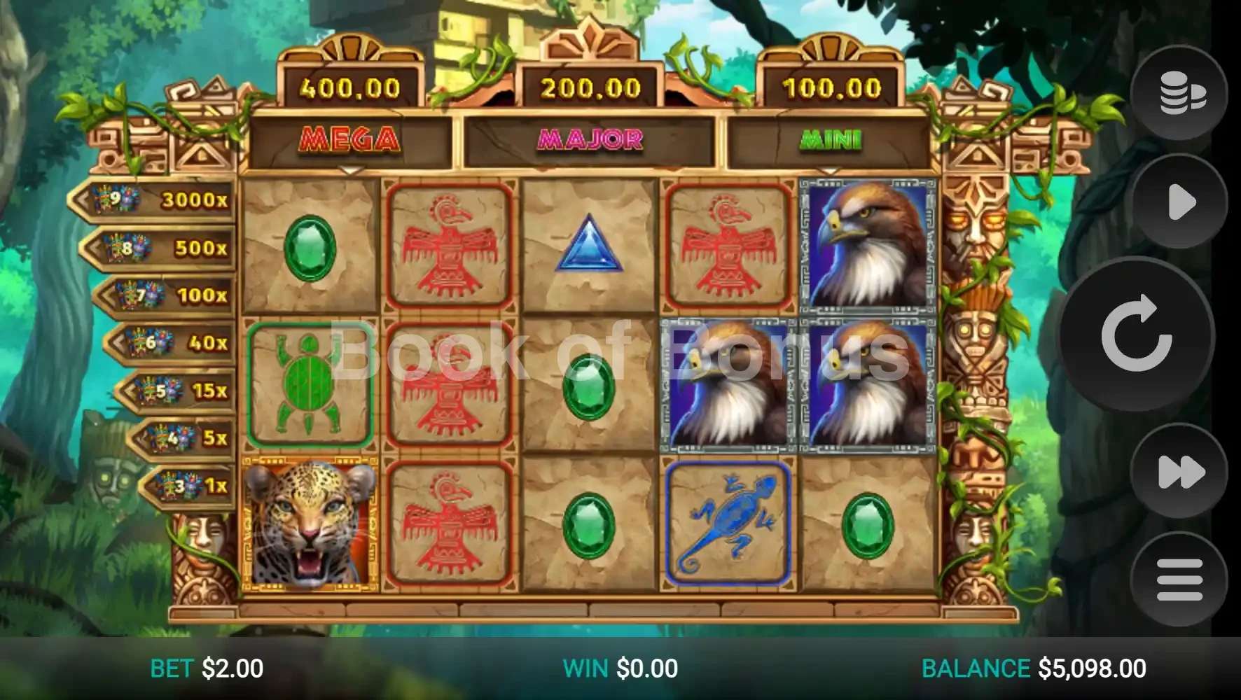 Masked Treasures par Relax Gaming - base game 2