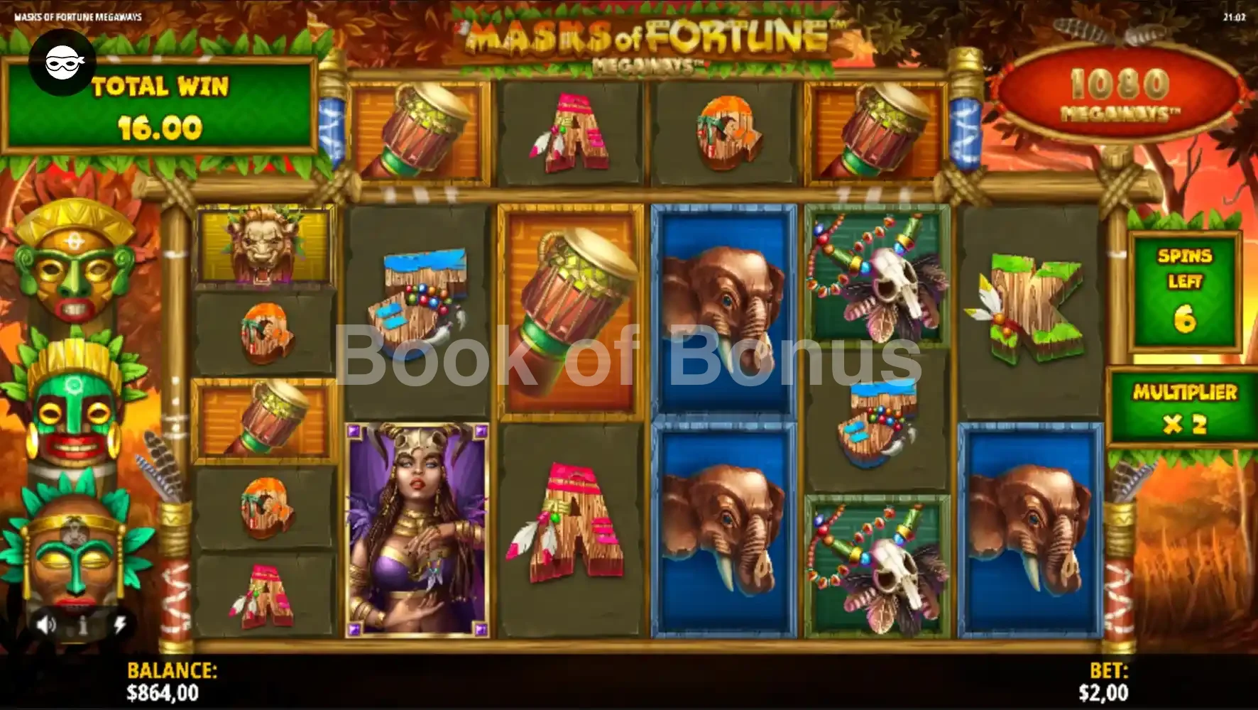 Tours gratuits Masks of Fortune Megaways