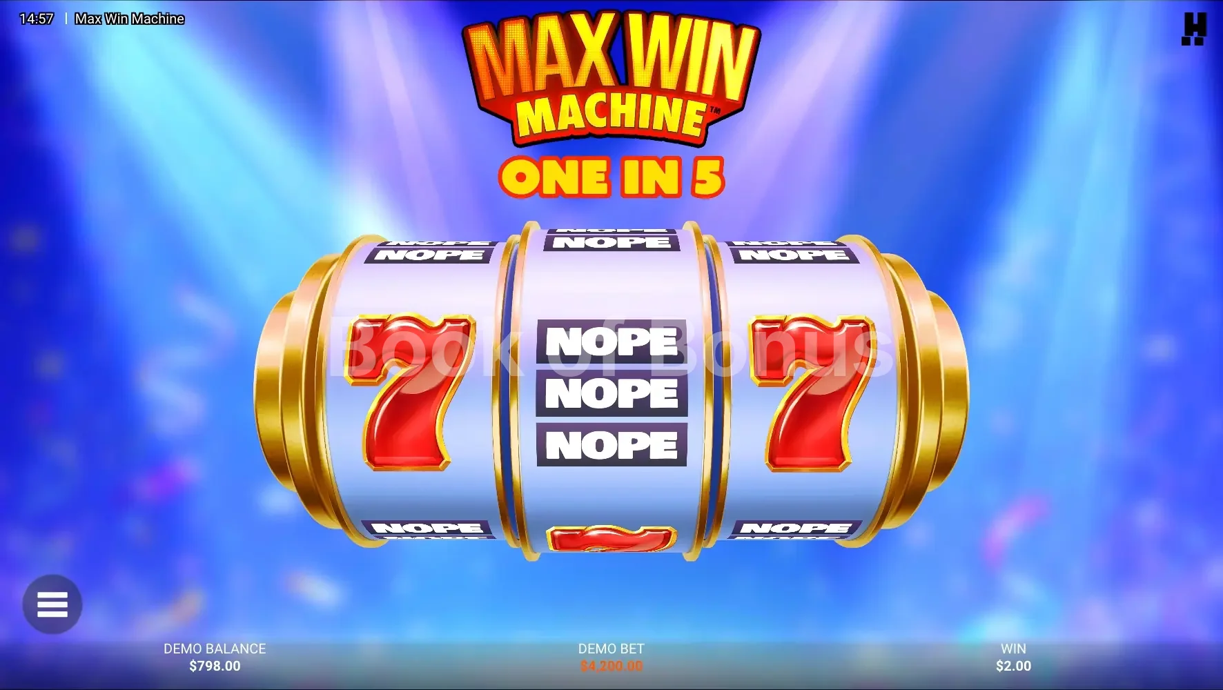 Max Win Machine par Hacksaw Gaming - tours gratuits
