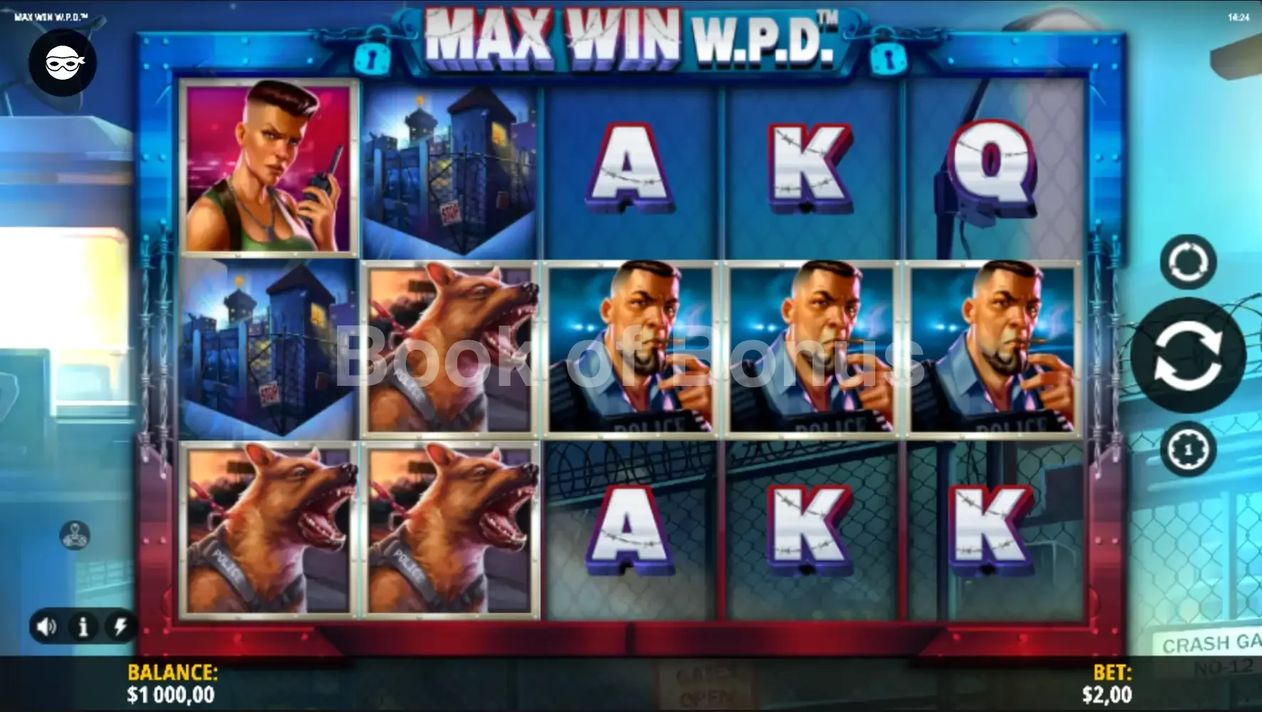 Rouleaux en action Max Win W.P.D