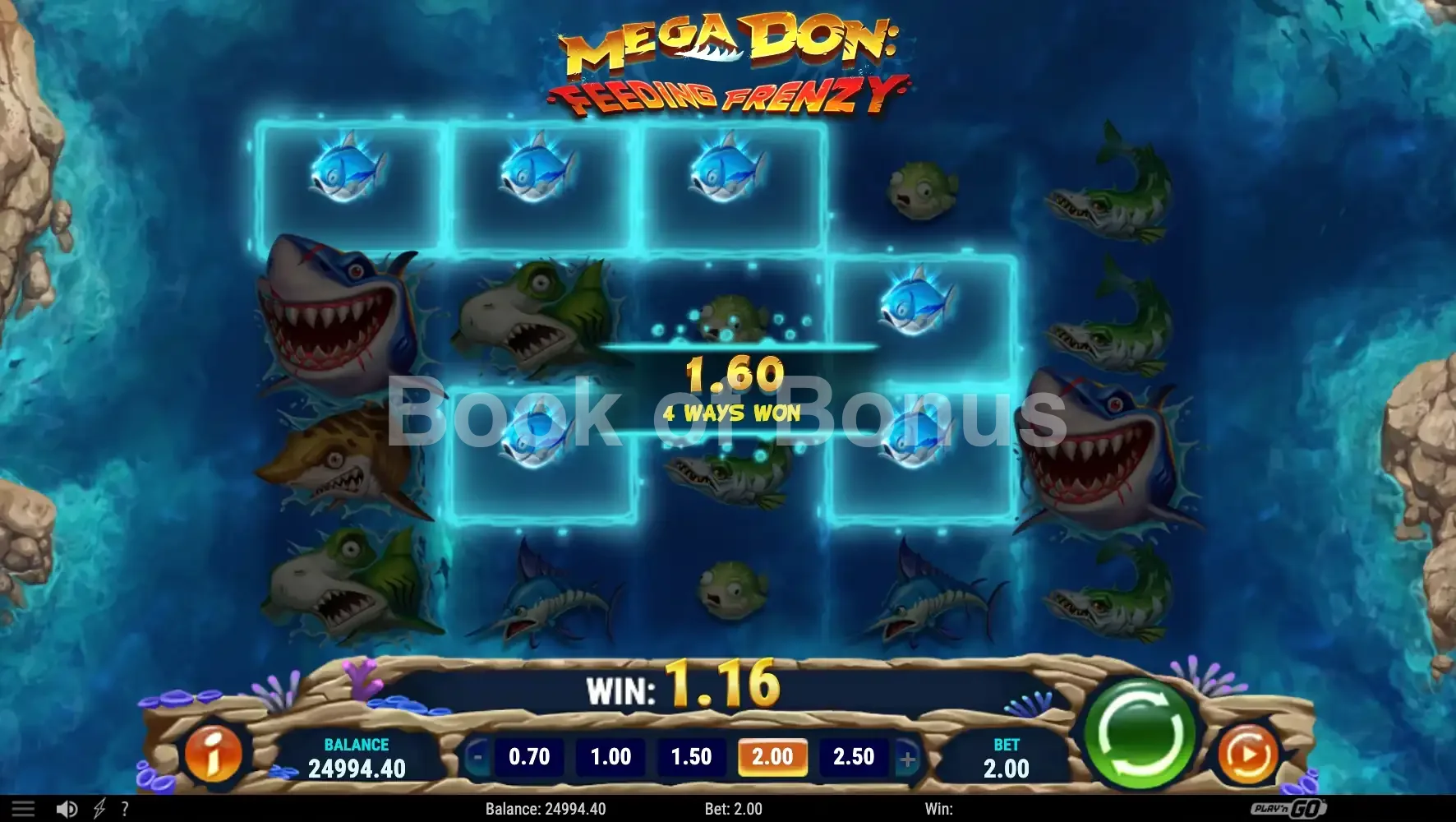 Mega Don Feeding Frenzy par Play'n GO - base game 2