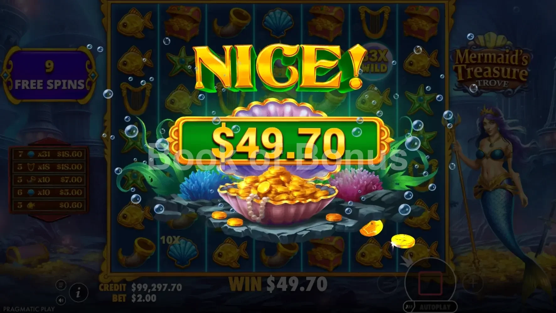 Grand gain Mermaid's Treasure Trove