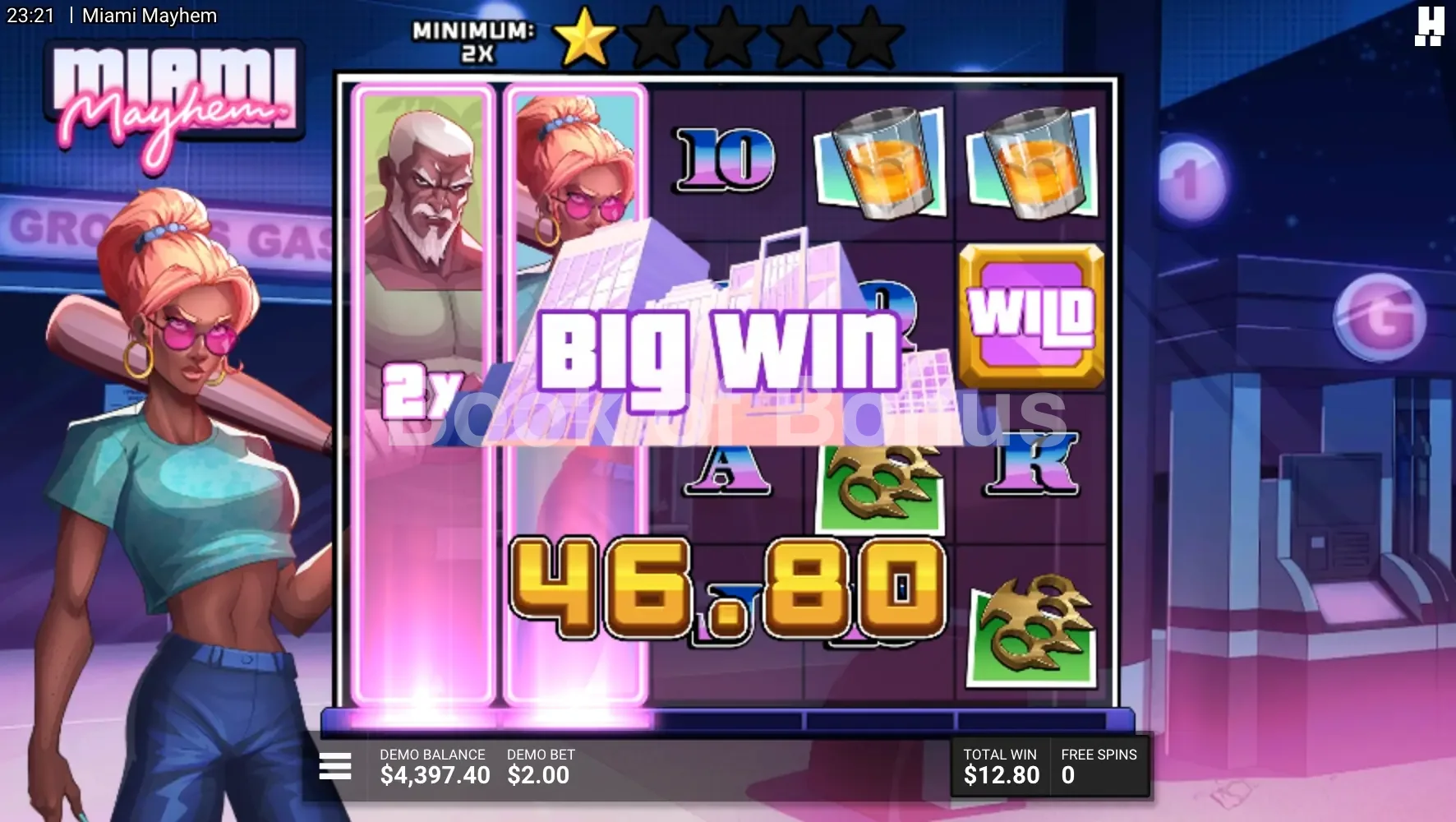 Miami Mayhem par Hacksaw Gaming - gros gain
