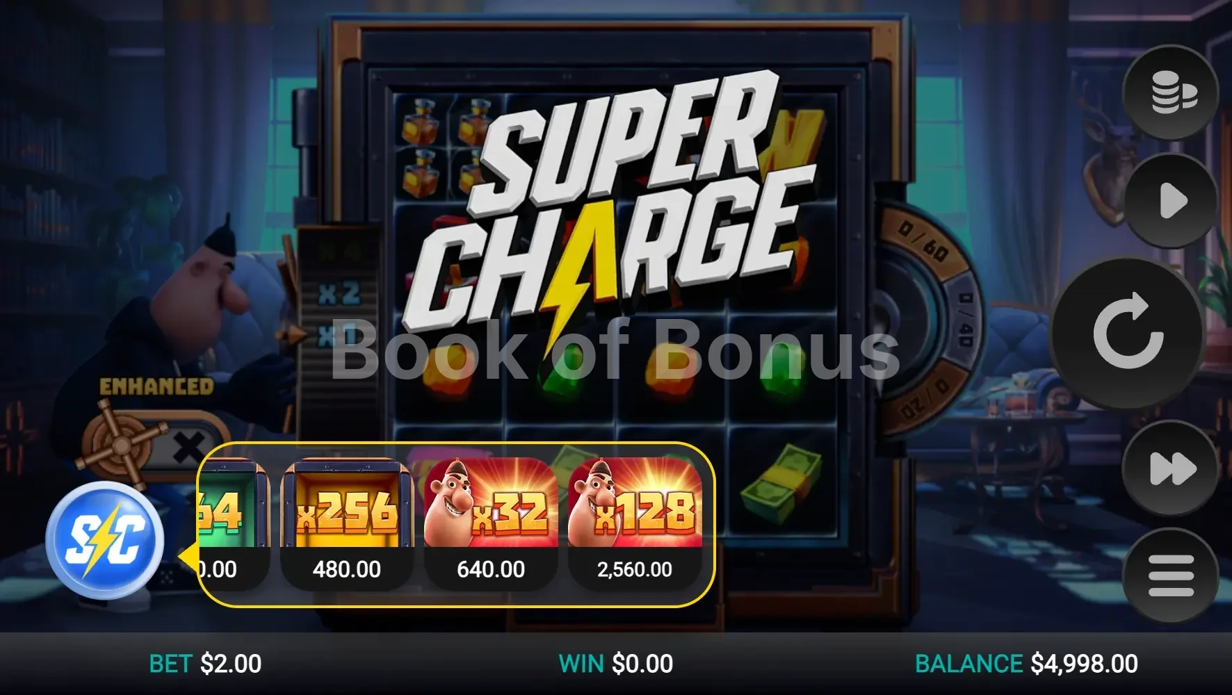 Menu achat de bonus Midnight Marauder ClusterBreaker