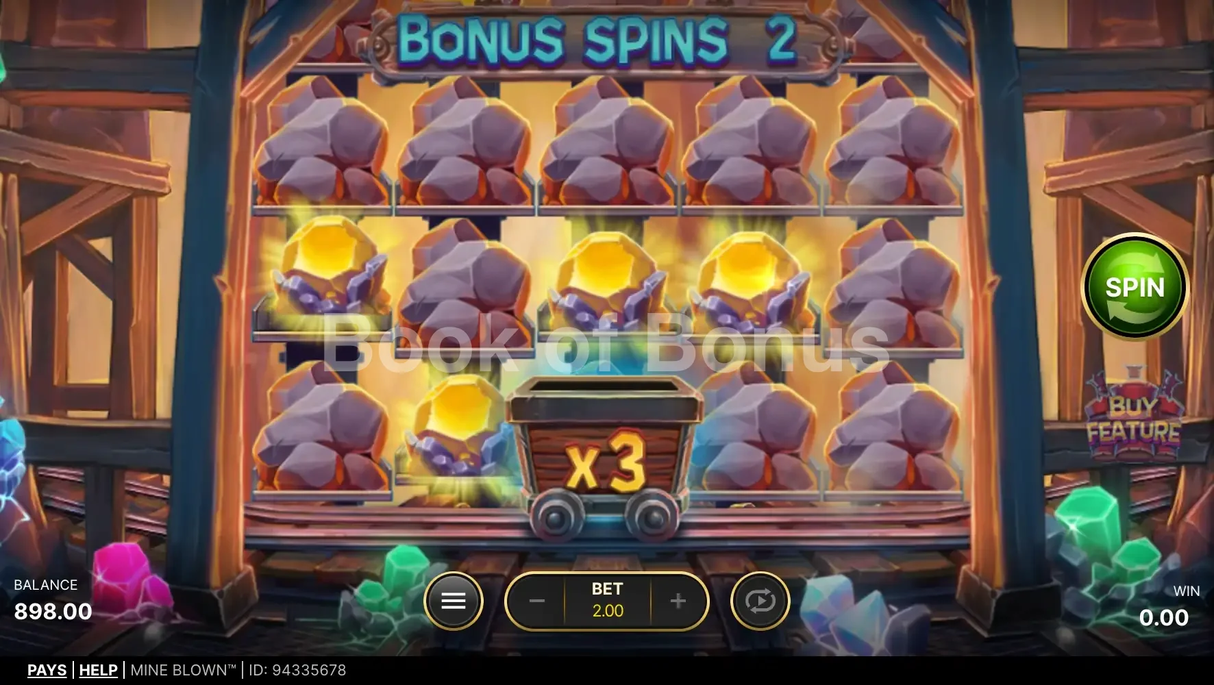 Mine Blown par NetEnt - tours gratuits