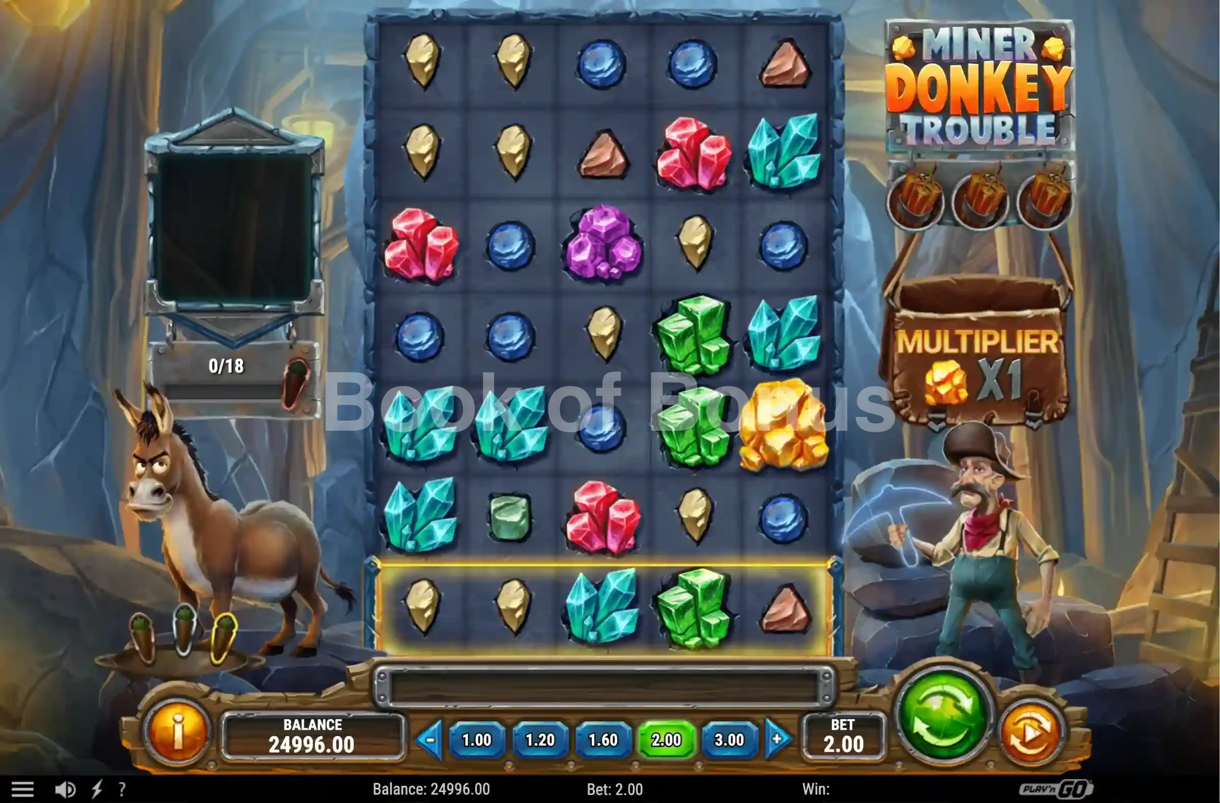 Gameplay alternatif Miner Donkey Trouble