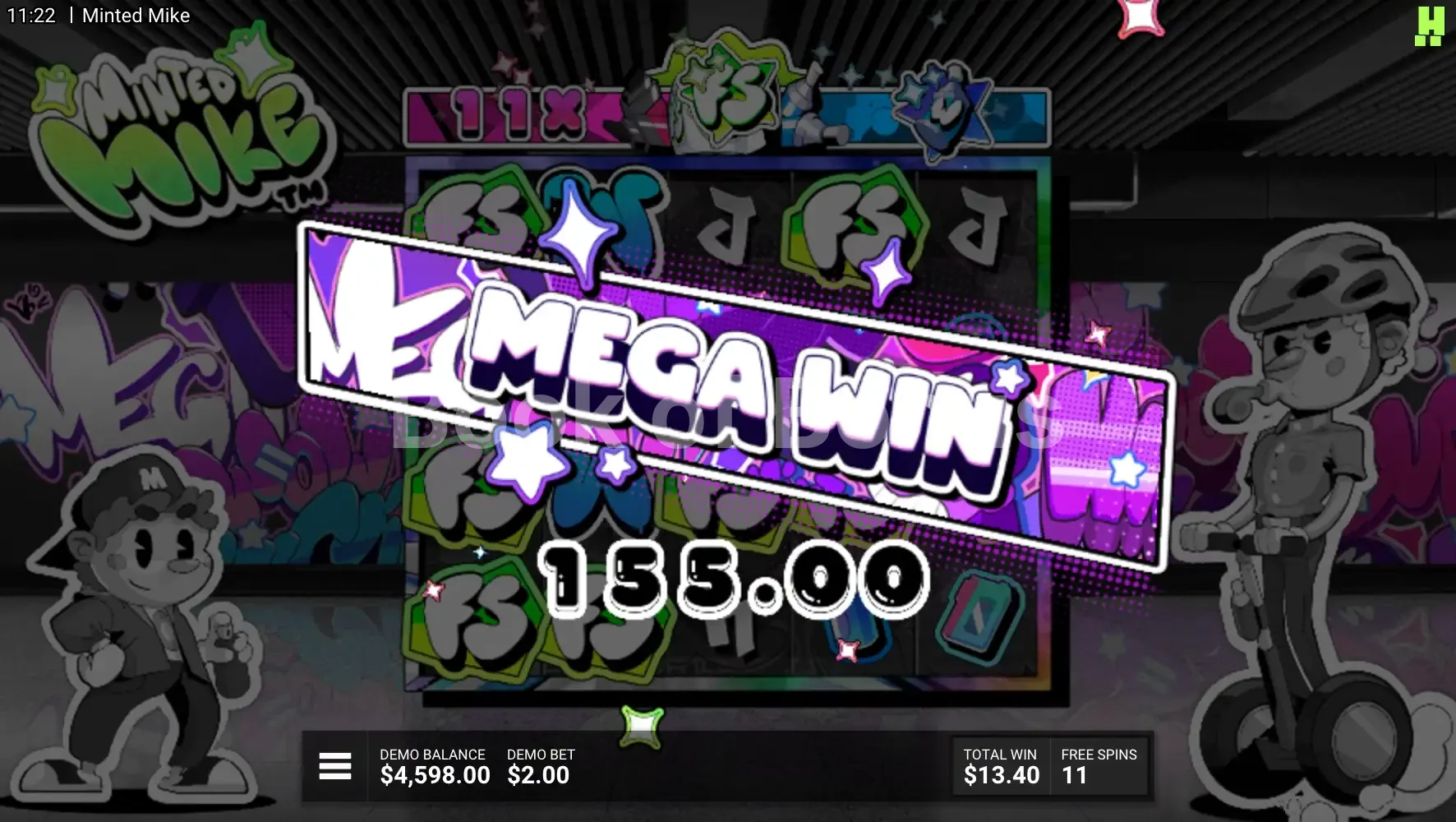 Minted Mike par Hacksaw Gaming - gros gain