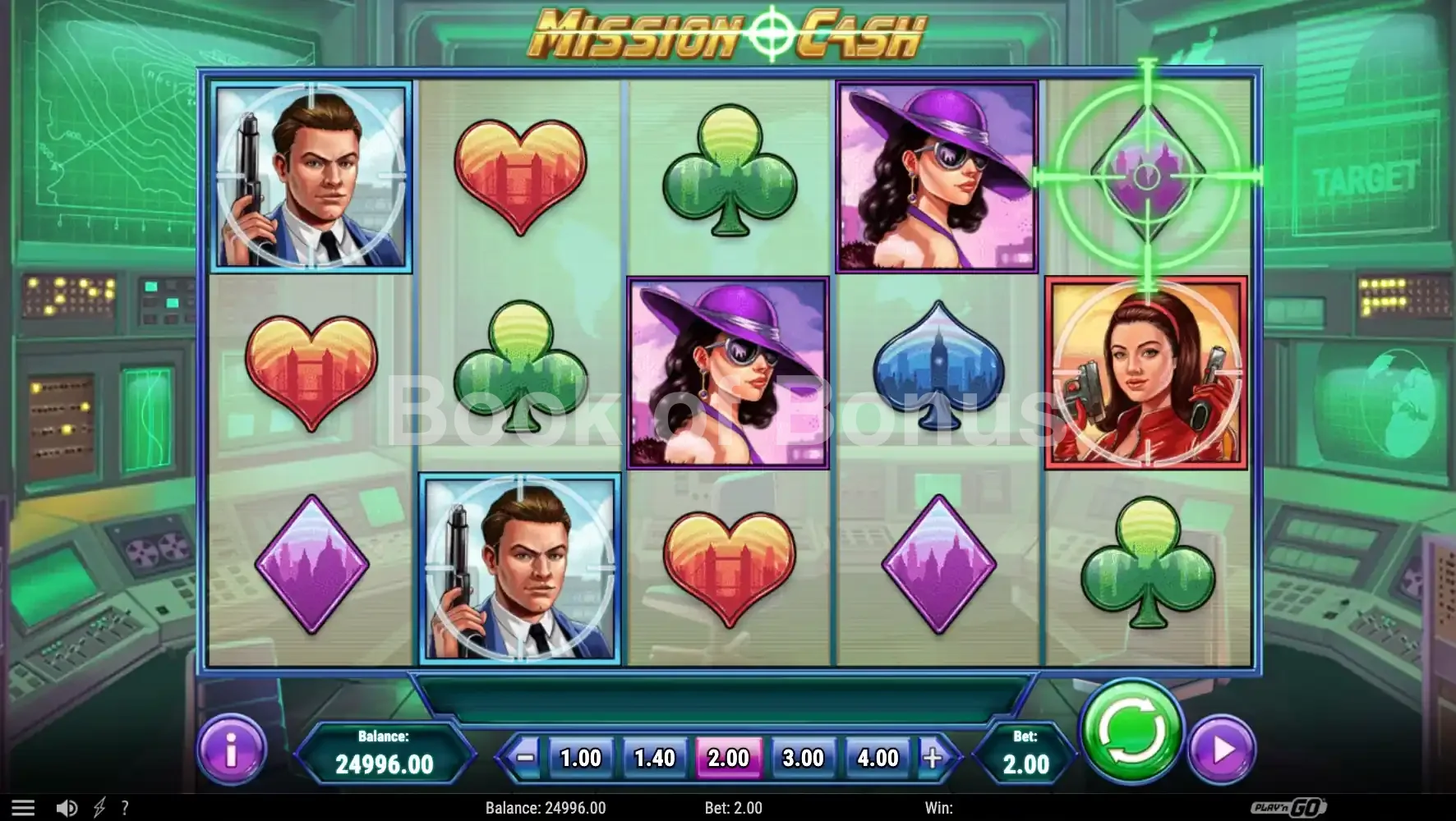Mission Cash par Play'n GO - base game 2