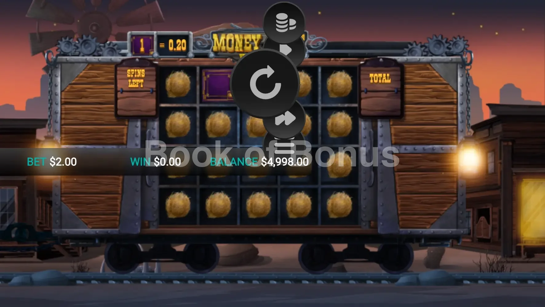 Money Cart par Relax Gaming - jeu de base et disposition des rouleaux