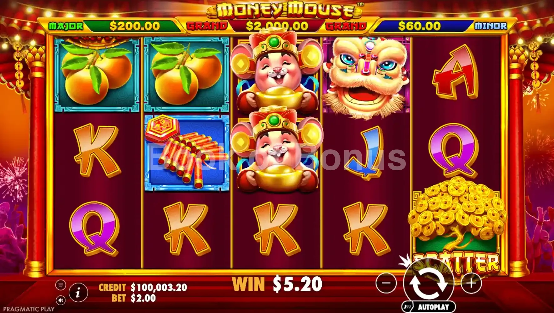 Money Mouse par Pragmatic Play - jeu de base et disposition des rouleaux