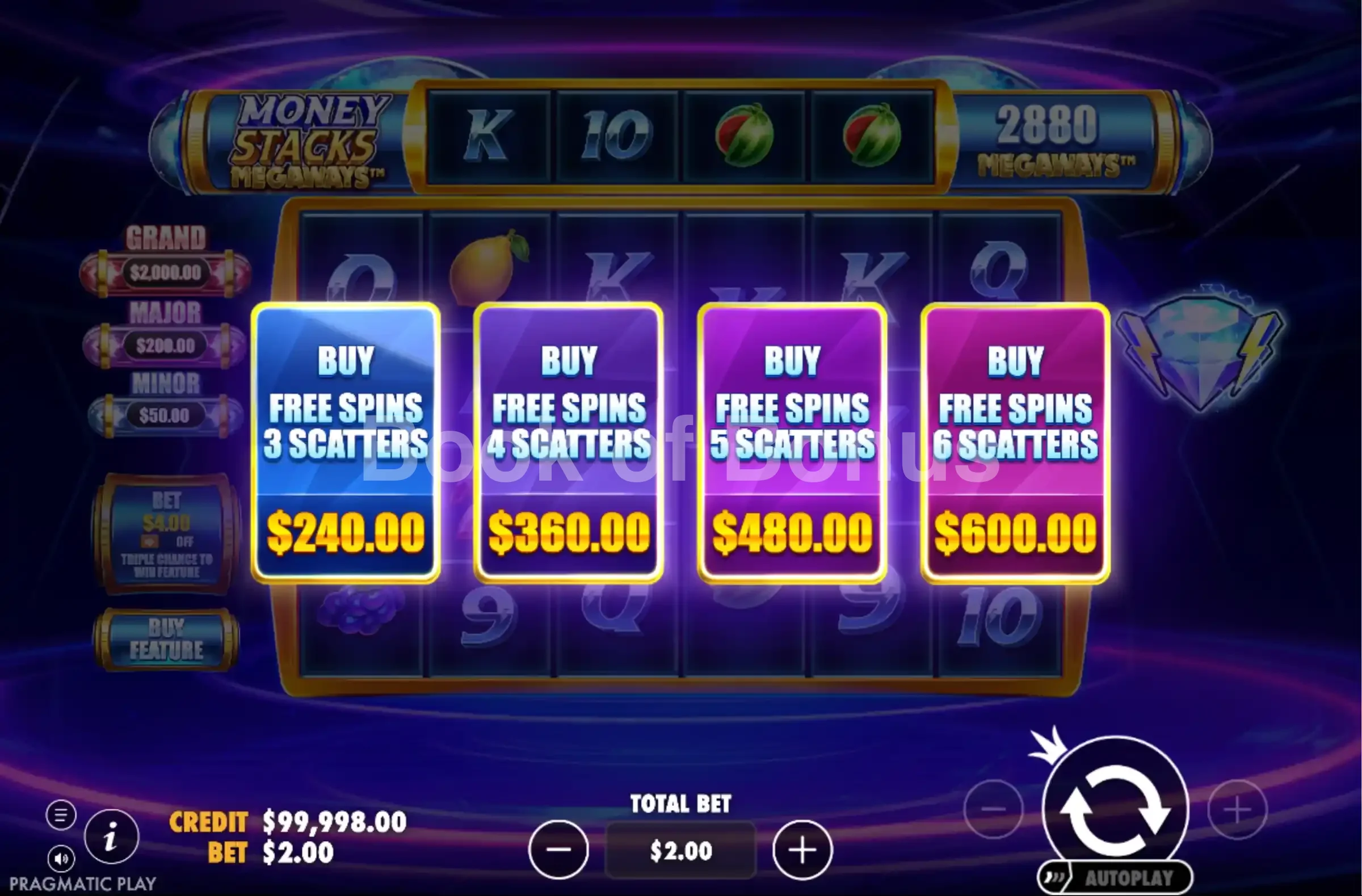 Achat de bonus Money Stacks Megaways