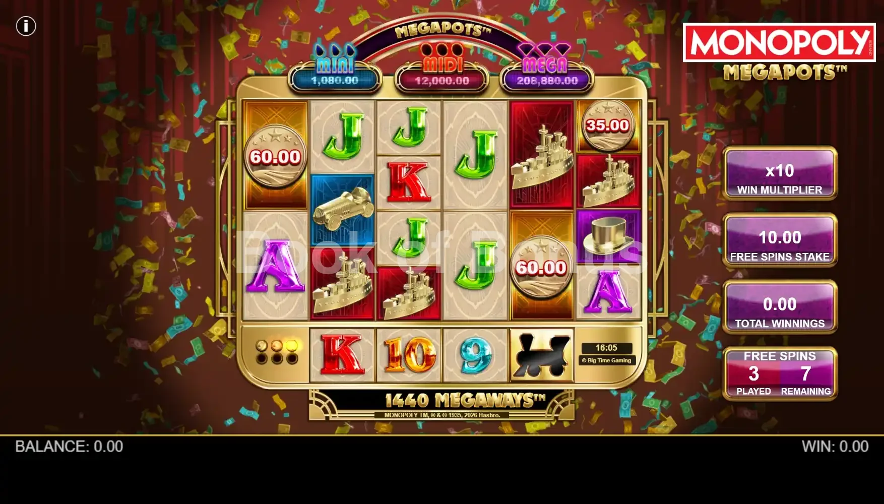 Tours gratuits Monopoly Megapots