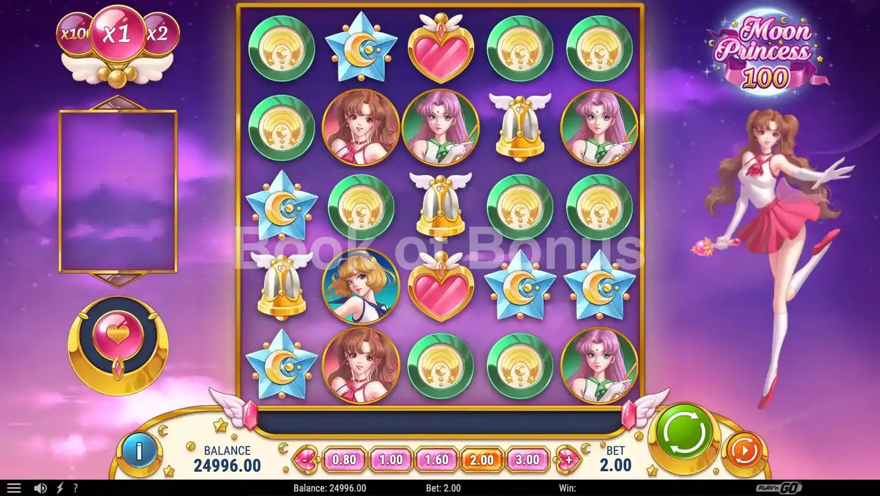 Moon Princess 100 par Play'n GO - base game 2
