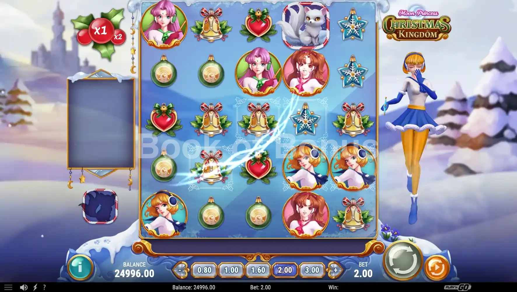 Moon Princess Christmas Kingdom par Play'n GO - base game 2