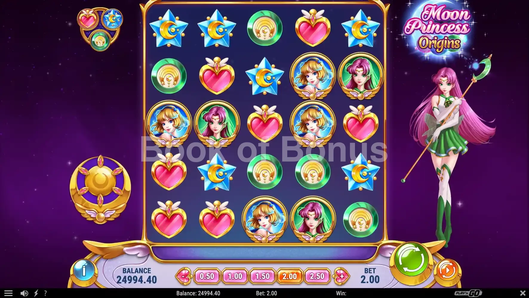 Moon Princess Origins par Play'n GO - base game 2
