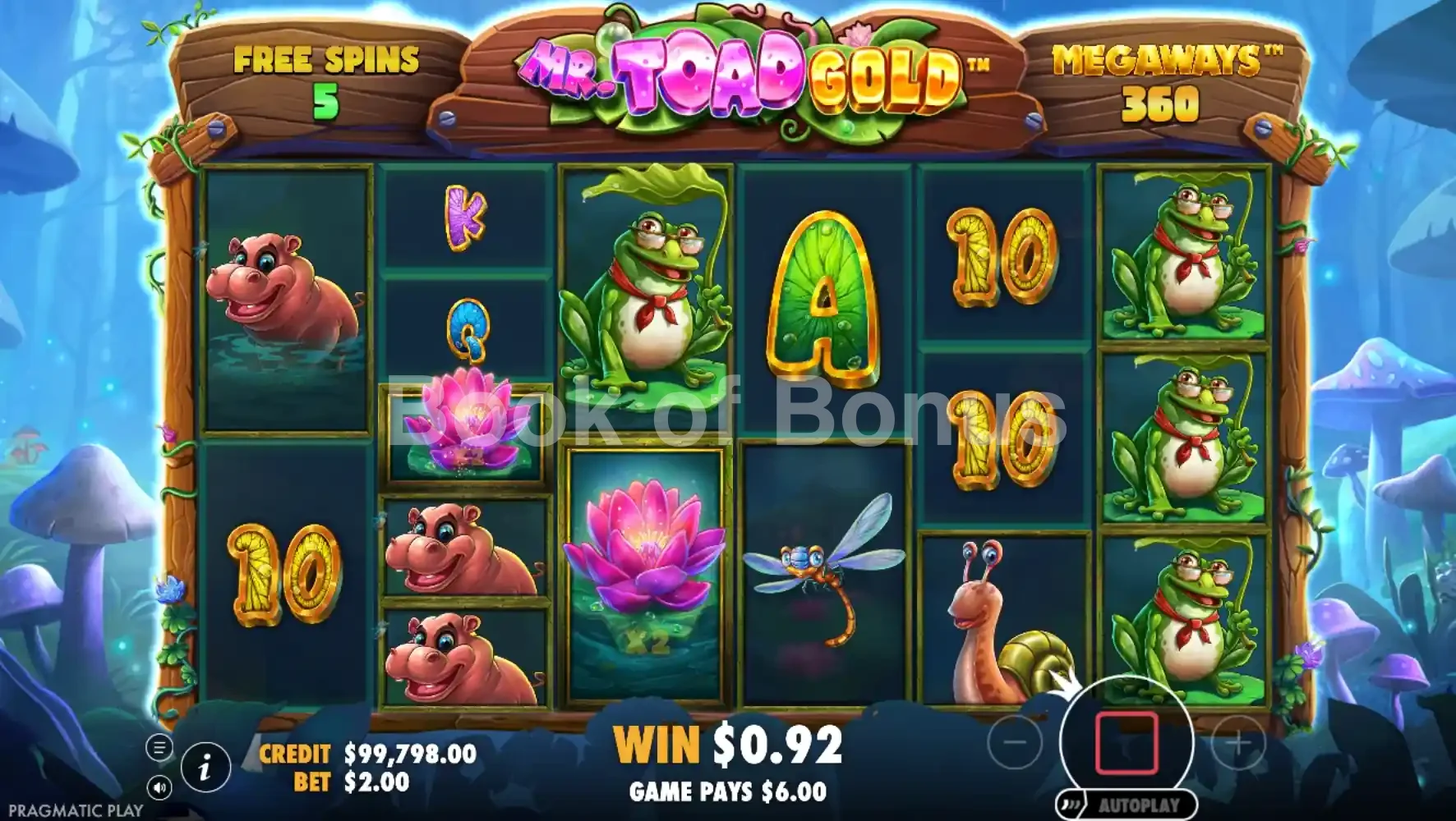 Mr Toad Gold Megaways par Pragmatic Play - tours gratuits