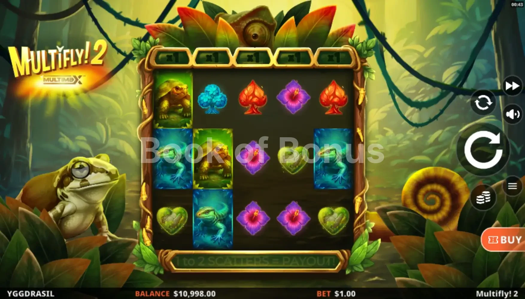 MultiFly 2 par Yggdrasil - jeu de base et disposition des rouleaux